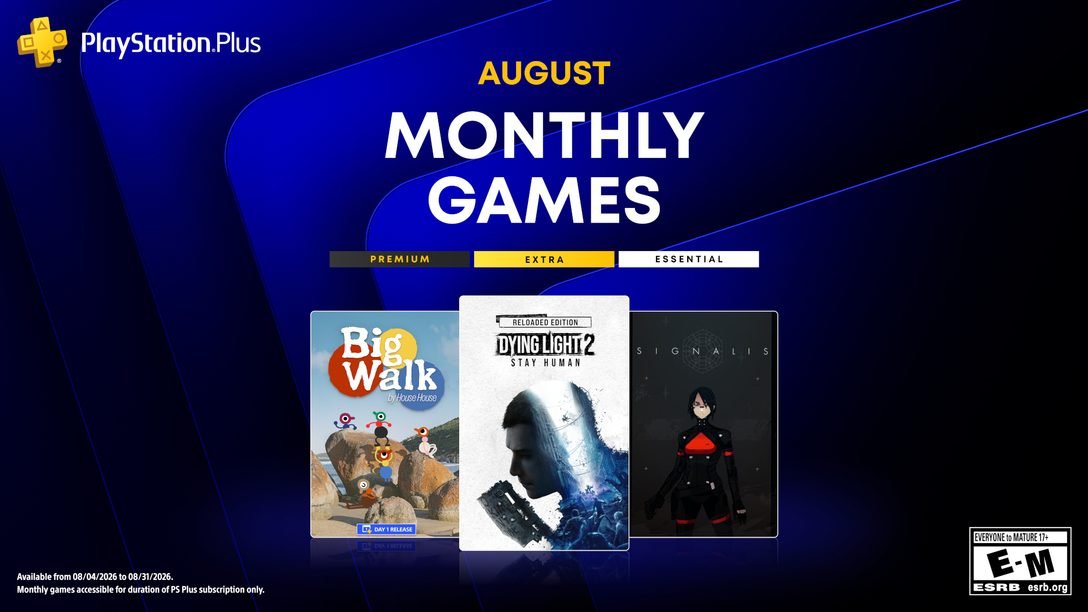 Jogos mensais do PlayStation Plus de agosto de 2026