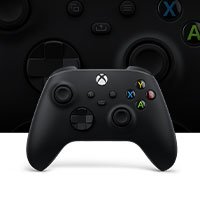 Controle sem fio Xbox na cor preta