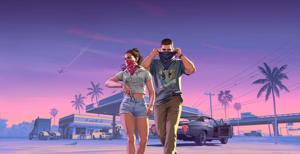 Arte editorial para GTA 6: gameplay no PS5 confirma visual, mas ainda não revela FPS