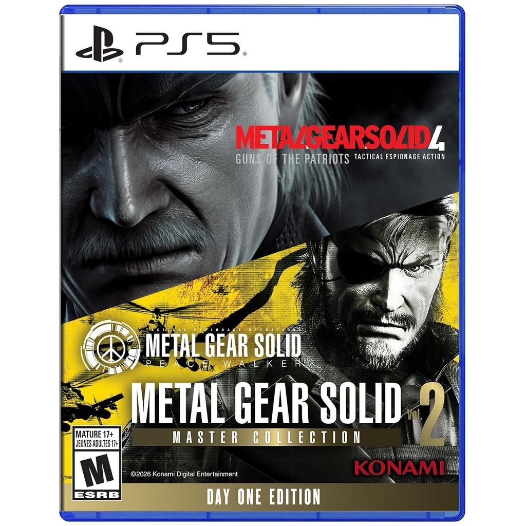 Arte editorial para Metal Gear Solid Master Collection Vol. 2 no PS5: o que vem na edição física da Shopee